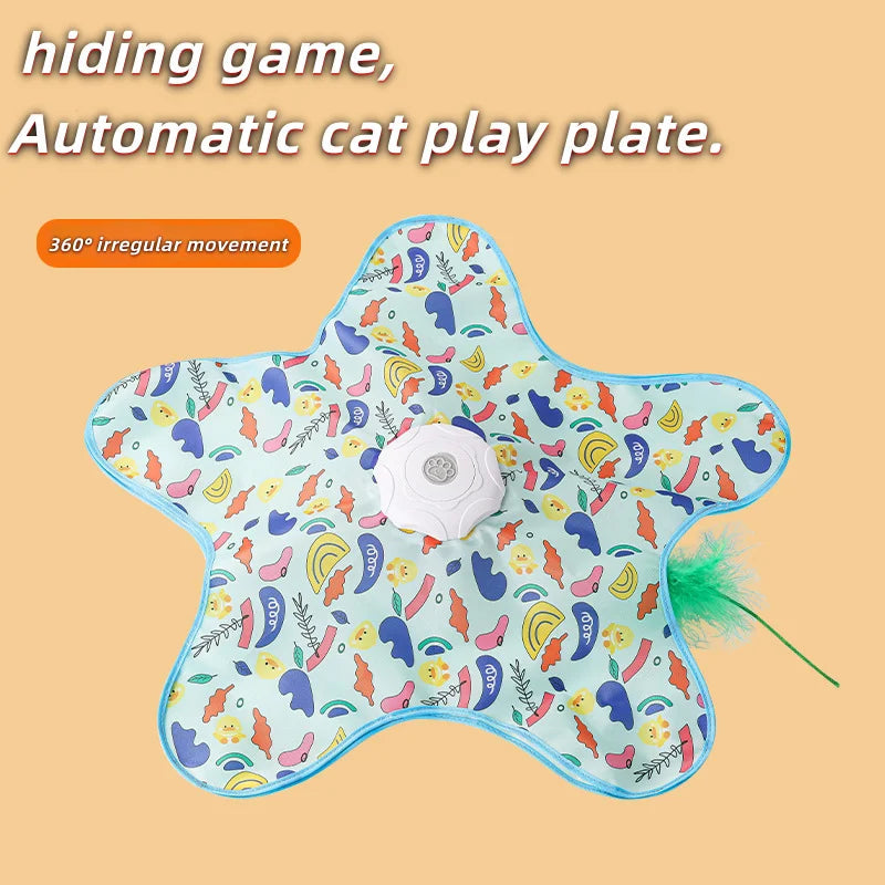 Catvera Smart Hide-and-Seek Feather Toy - Image 11|||PROMPT|||Original clean product image