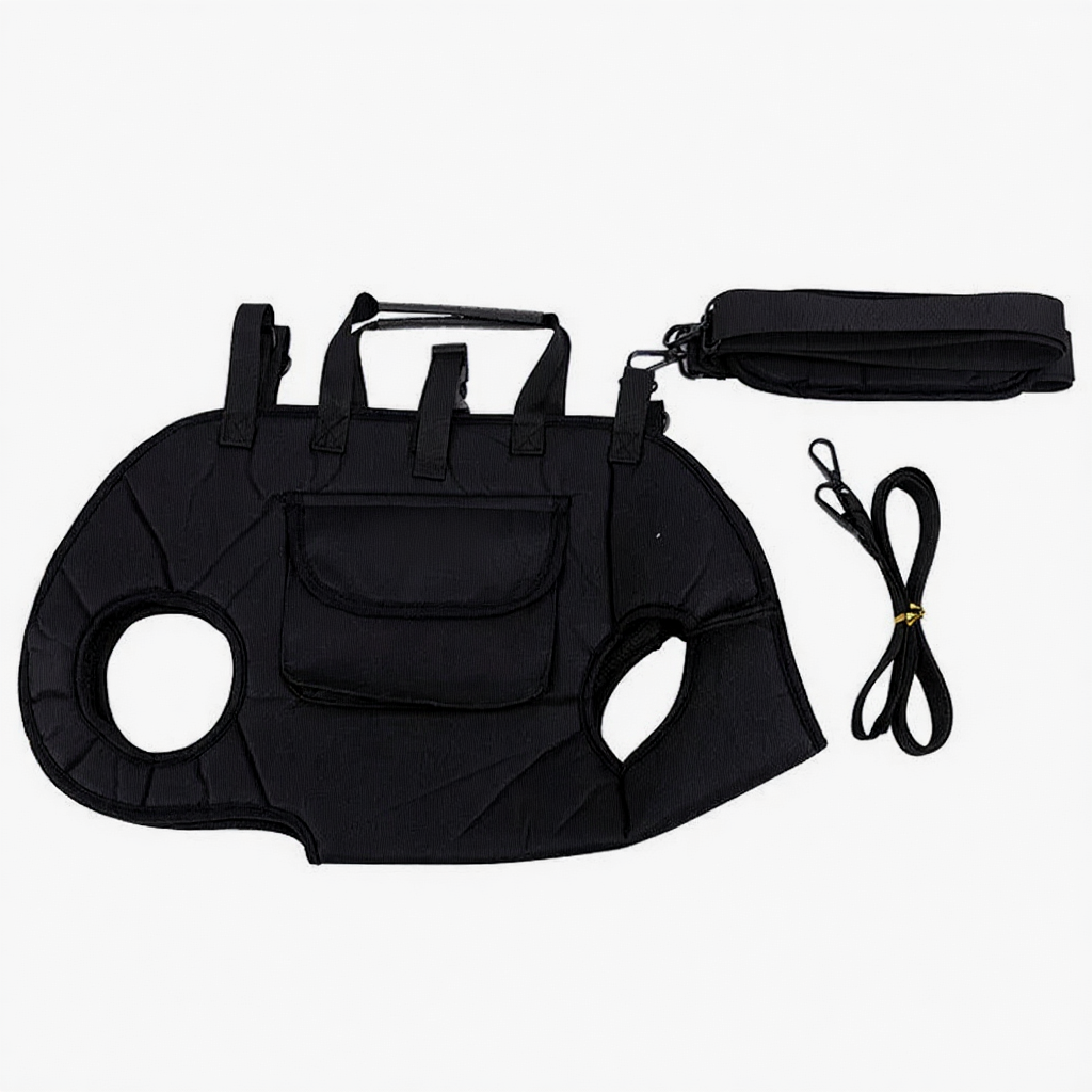 Horizontal Dog Carrier Crossbody Backpack - Image 8|||PROMPT|||Cleaned image. Original analysis: Found 1 brand name printed directly on the product fabric