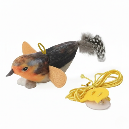 Catvera Hanging Bird Feather Toy