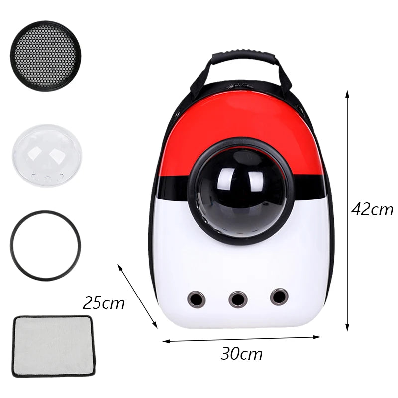 Astronaut Bubble Window Pet Travel Backpack - Image 10|||PROMPT|||Original clean product image