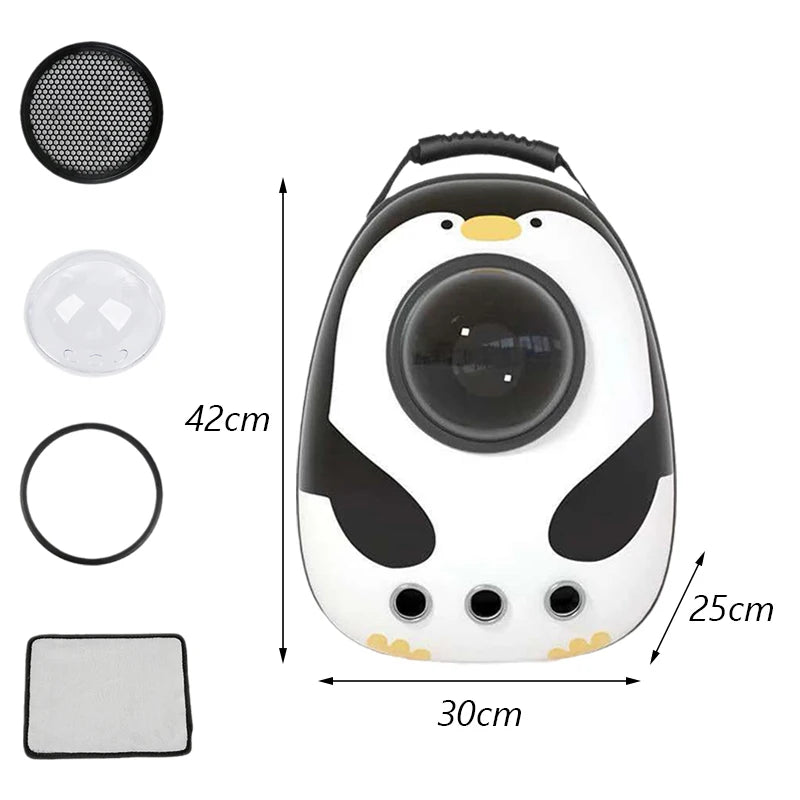 Astronaut Bubble Window Pet Travel Backpack - Image 16|||PROMPT|||Original clean product image