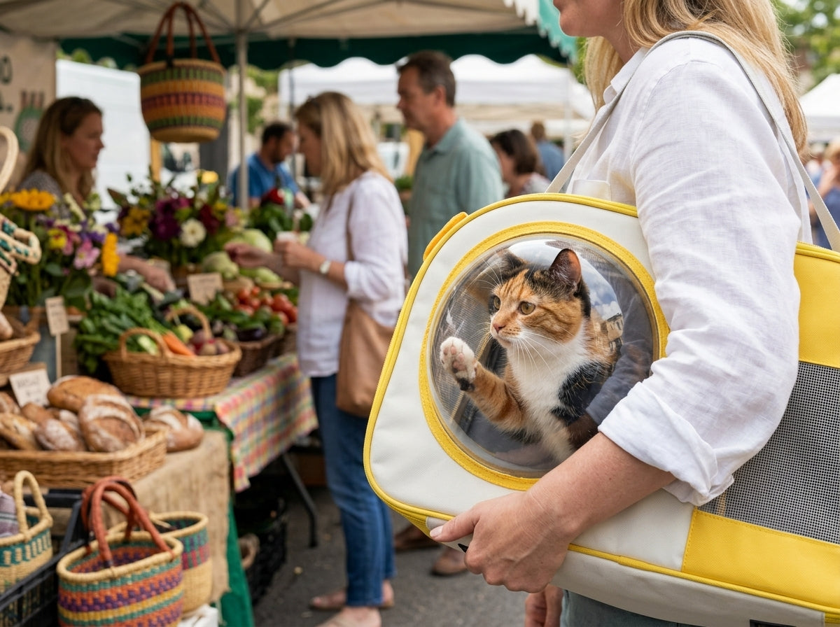 Breathable Capsule Pet Carrier Backpack - Your Pet's Private Viewing Capsule