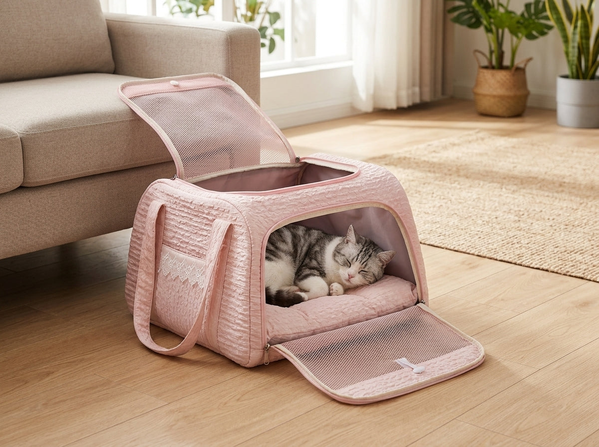 Breathable Mesh Cat Carrier Backpack - Built for Your Cat's Comfort and Safety