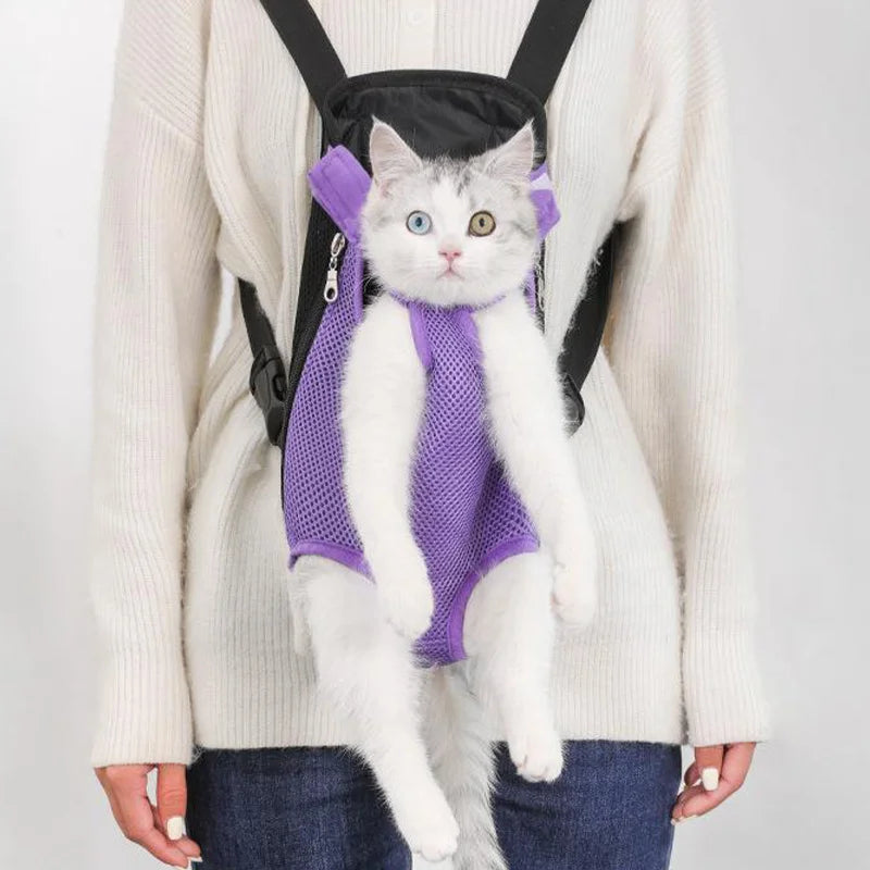 Breathable Pet Carrier Backpack with Mesh Windows - Image 6|||PROMPT|||Original clean product image