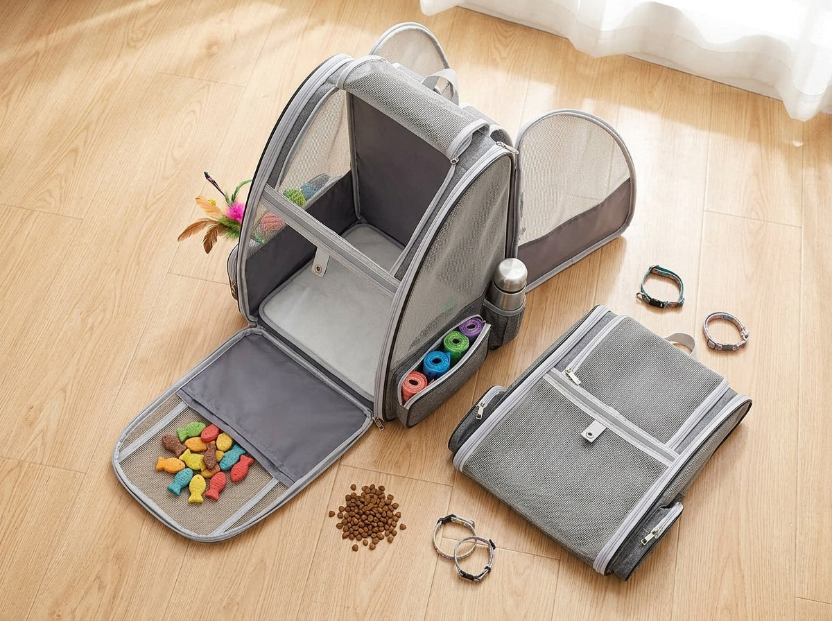 Bubble Window Cat Travel Backpack Carrier - Everything You Need Within Easy Reach