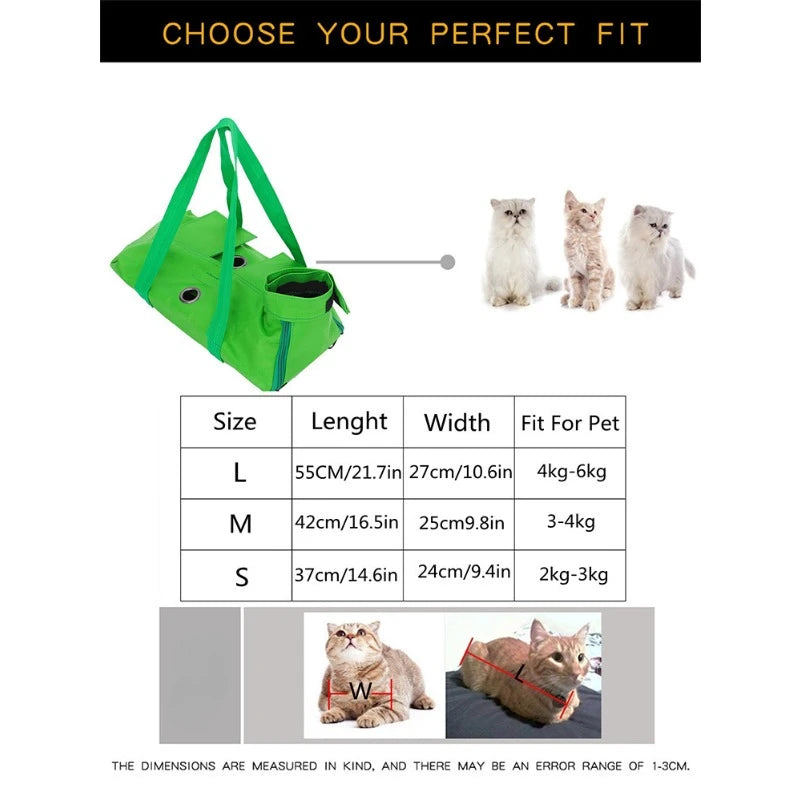 Cat Grooming Restraint Bag for Vet Visits - Image 6|||PROMPT|||Original clean product image