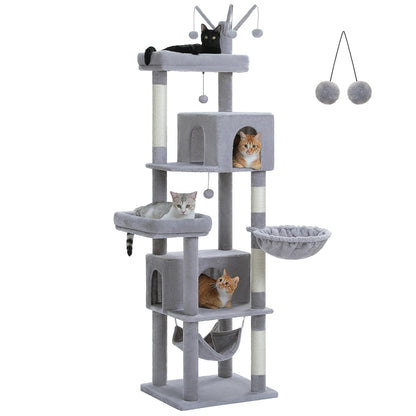 Catvera 6-Level Cat Tree Tower - Image 8|||PROMPT|||Original clean product image