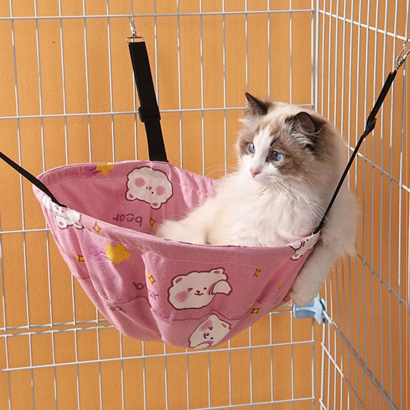 Catvera Adjustable Linen Cat Hammock - Image 9|||PROMPT|||Original clean product image