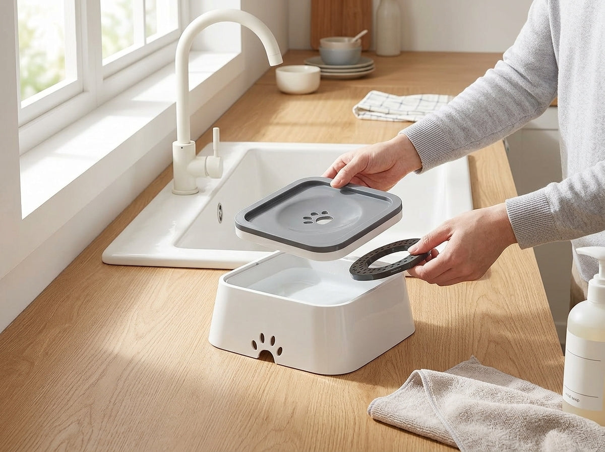 Catvera Anti-Splash Floating Water Bowl - Hygienic Easy Cleaning