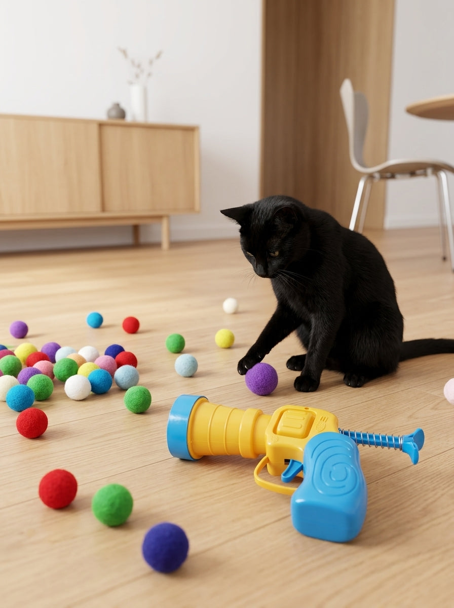 Catvera Ball Launcher Interactive Cat Toy - Safe and Durable Construction