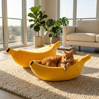 Catvera Banana Shaped Cat Bed - Main Product Image