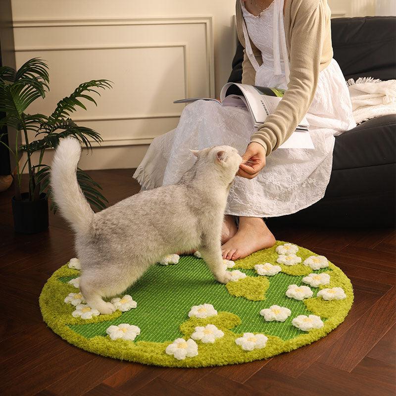 Catvera Blooming Garden Scratch Mat - Image 7|||PROMPT|||Original clean product image