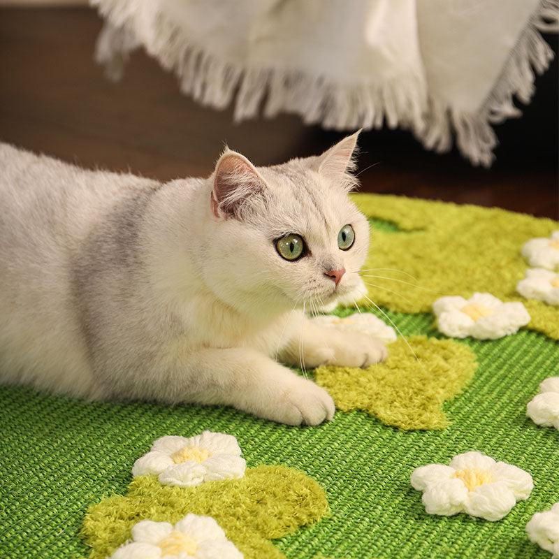 Catvera Blooming Garden Scratch Mat - Image 9|||PROMPT|||Original clean product image