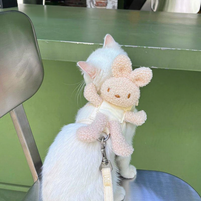 Catvera Bunny Escape Proof Cat Harness - Image 14|||PROMPT|||Cleaned image. Original analysis: found 1 text watermark 'MEWCATS' in the top left corner of the image