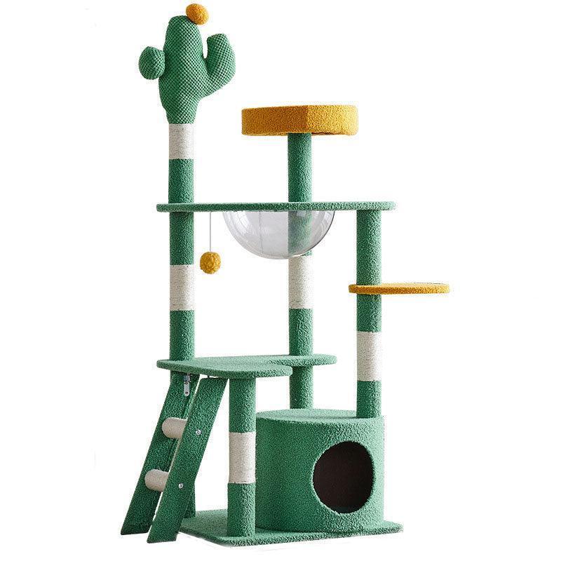 Catvera Cactus Cat Tower Tree - Image 3|||PROMPT|||Original clean product image