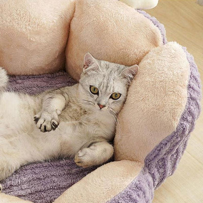 Catvera Cactus Fluffy Warm Cat Bed - Image 3|||PROMPT|||Original clean product image