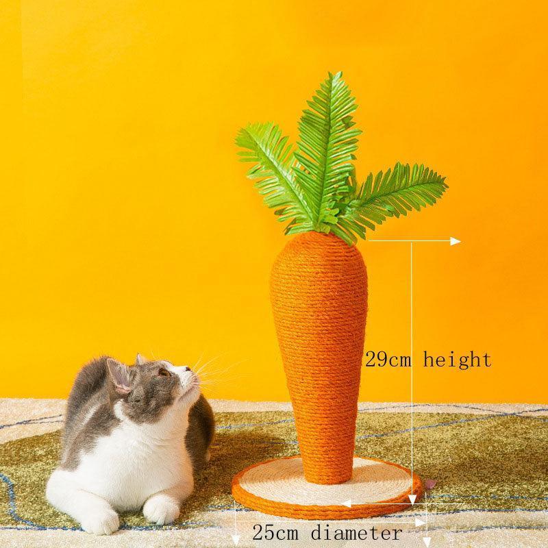 Catvera Carrot Sisal Scratching Post - Image 13|||PROMPT|||Original clean product image