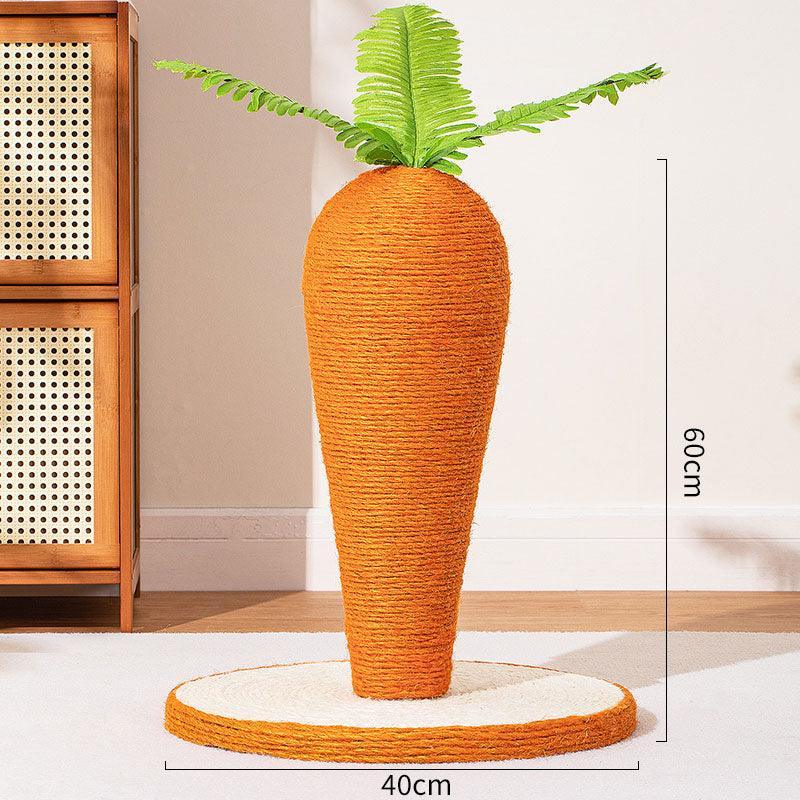 Catvera Carrot Sisal Scratching Post - Image 7|||PROMPT|||Original clean product image