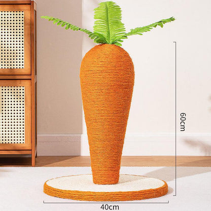 Catvera Carrot Sisal Scratching Post - Image 7|||PROMPT|||Original clean product image