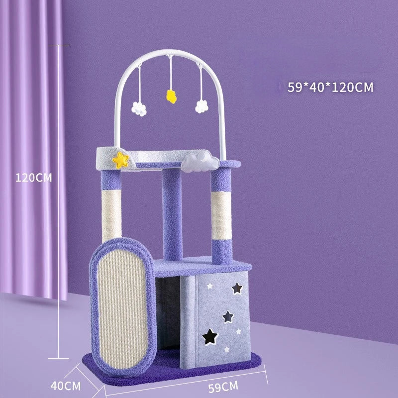 Catvera Cloud Castle Cat Tree - Image 6|||PROMPT|||Original clean product image