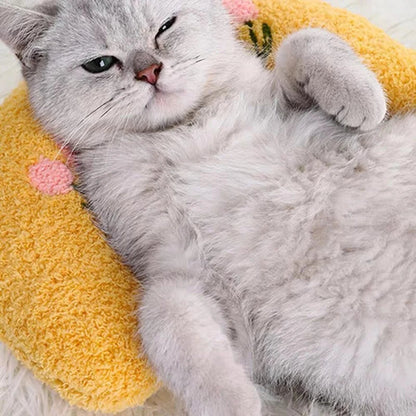 Catvera Crescent Cat Comfort Pillow - Image 2|||PROMPT|||Original clean product image