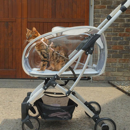Catvera Detachable Cat Stroller Pet Carrier - Image 5|||PROMPT|||Original clean product image
