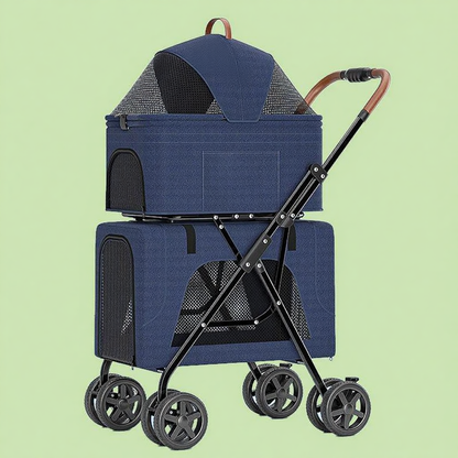Catvera Detachable Double Cat Stroller Carrier - Image 2|||PROMPT|||Cleaned image. Original analysis: found 1 brand name printed on the product carrier