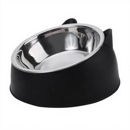 Catvera Elevated Cat Feeding Bowl - Image 14|||PROMPT|||Cleaned image. Original analysis: Found 1 brand name embossed/printed on the black rubber base of the pet bowl feeder