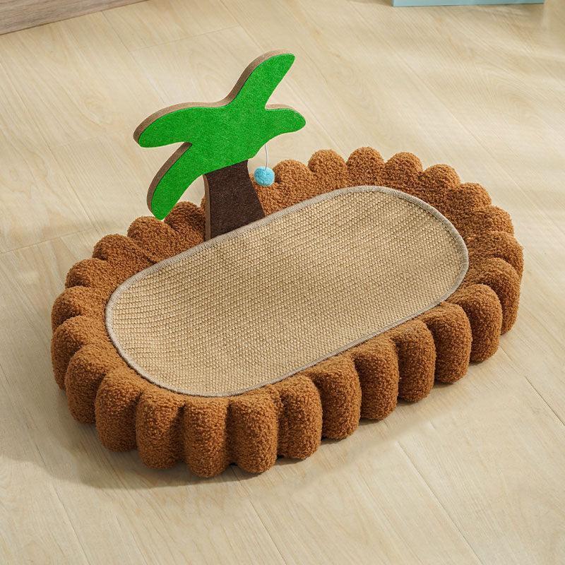 Catvera Elliptical Cat Scratching Bed - Image 2|||PROMPT|||Original clean product image