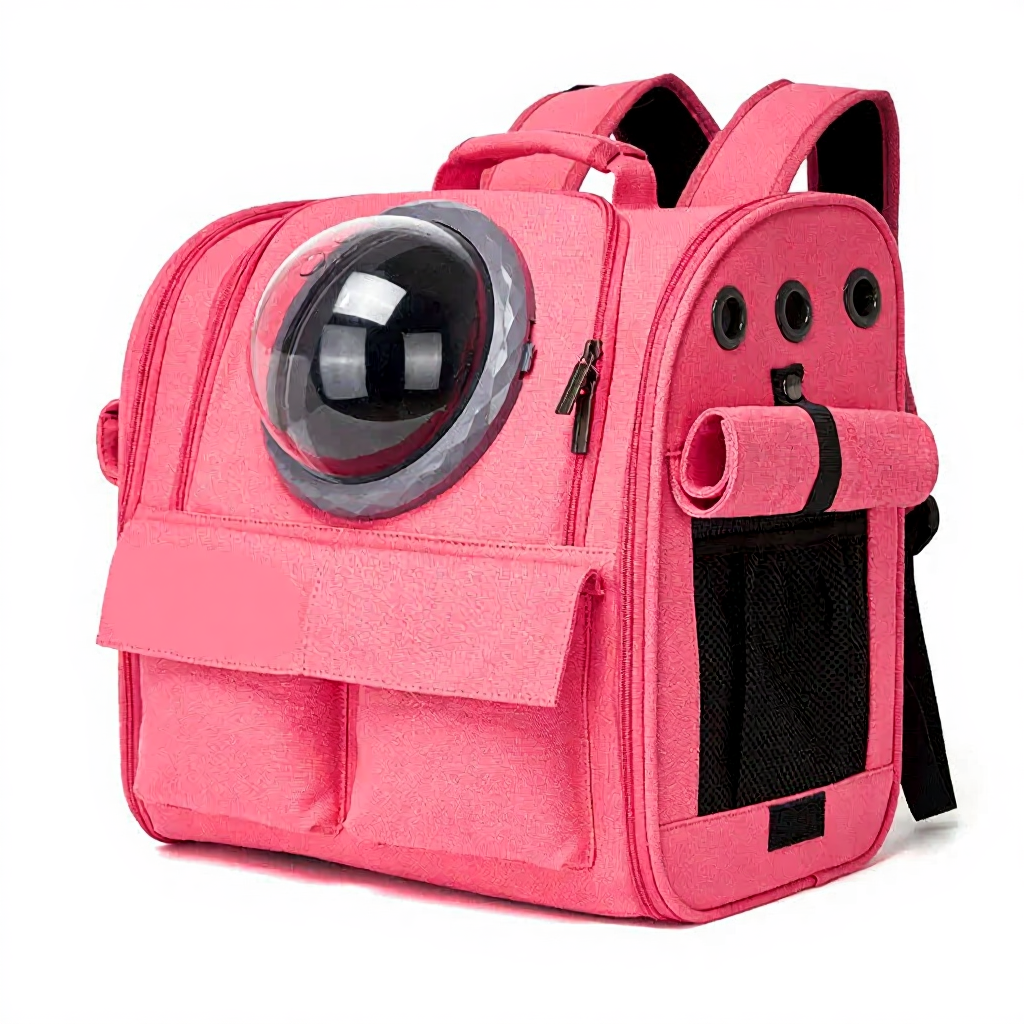 Catvera Expandable Canvas Cat Carrier Backpack - Image 6|||PROMPT|||Cleaned image. Original analysis: Found 1 brand name printed on the product fabric