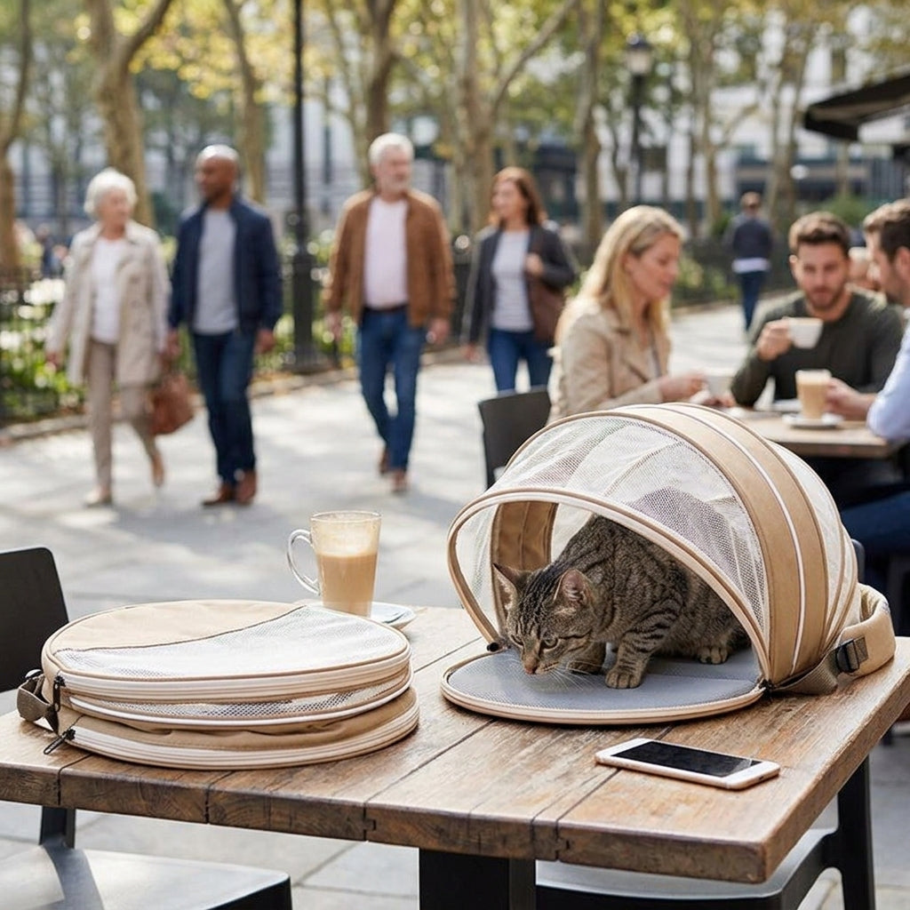 Catvera Expandable Cat Carrier Backpack - Expandable Comfort Technology