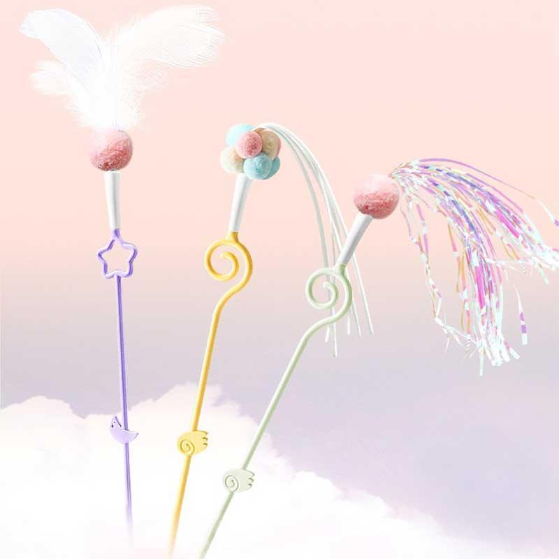 Catvera Feather Wand Interactive Toy - Image 11|||PROMPT|||Original clean product image