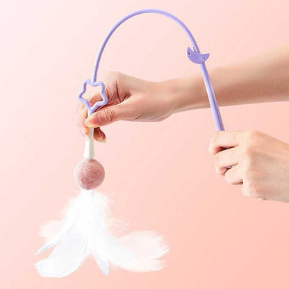 Catvera Feather Wand Interactive Toy - Image 12|||PROMPT|||Original clean product image
