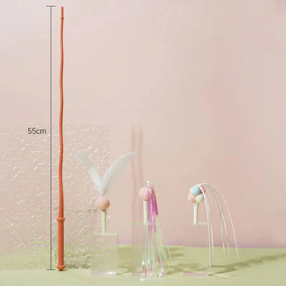 Catvera Feather Wand Interactive Toy - Image 8|||PROMPT|||Original clean product image