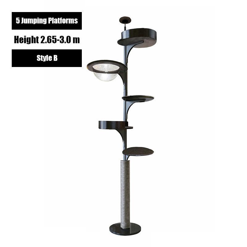 Catvera Floor to Ceiling Cat Tree - Image 10|||PROMPT|||Original clean product image
