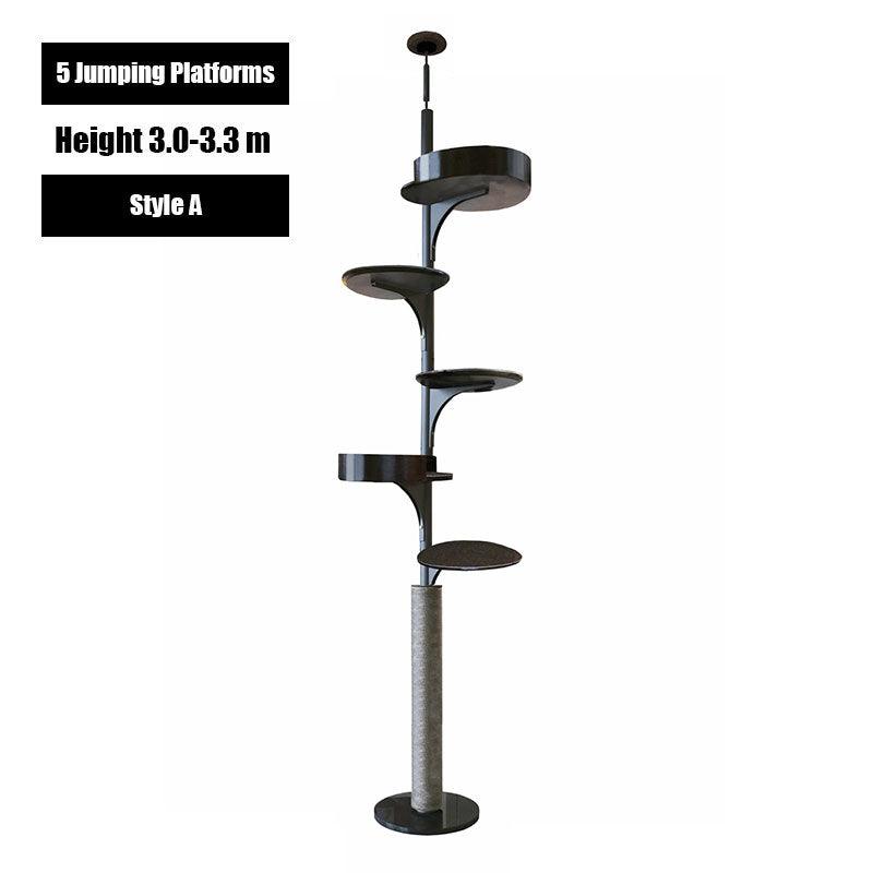 Catvera Floor to Ceiling Cat Tree - Image 11|||PROMPT|||Original clean product image