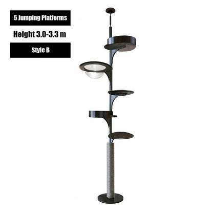 Catvera Floor to Ceiling Cat Tree - Image 12|||PROMPT|||Original clean product image