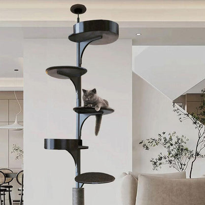 Catvera Floor to Ceiling Cat Tree - Image 17|||PROMPT|||Original clean product image