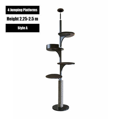 Catvera Floor to Ceiling Cat Tree - Image 2|||PROMPT|||Original clean product image