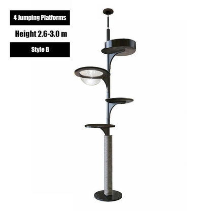 Catvera Floor to Ceiling Cat Tree - Image 7|||PROMPT|||Original clean product image