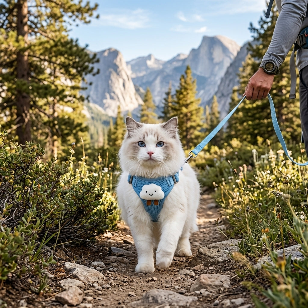 Catvera Floral Cat Harness Leash Set - Adventure-Ready Durability