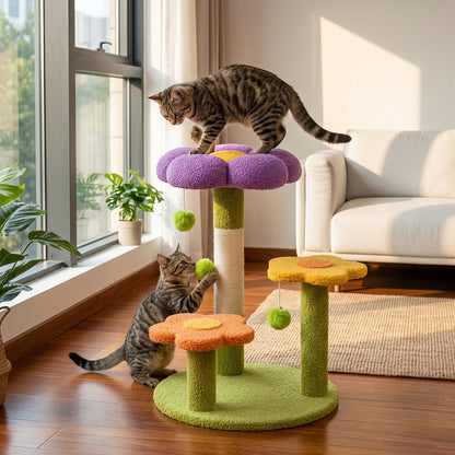Catvera Flower Cat Tree Scratching Post - Main Product Image