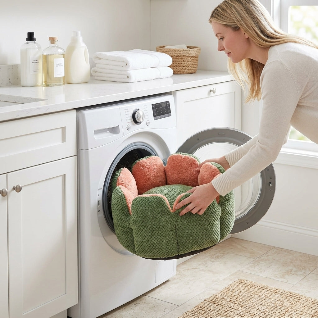 Catvera Flower Nest Cat Bed - Easy Care & Maintenance