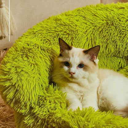 Catvera Fluffy Cat Sofa Bed - Image 12|||PROMPT|||Original clean product image