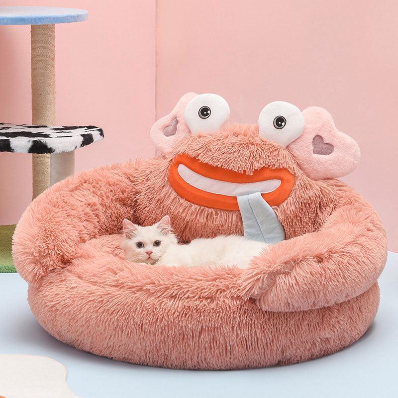 Catvera Fluffy Cat Sofa Bed - Image 17|||PROMPT|||Original clean product image