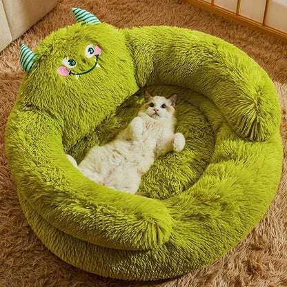 Catvera Fluffy Cat Sofa Bed - Image 2|||PROMPT|||Original clean product image