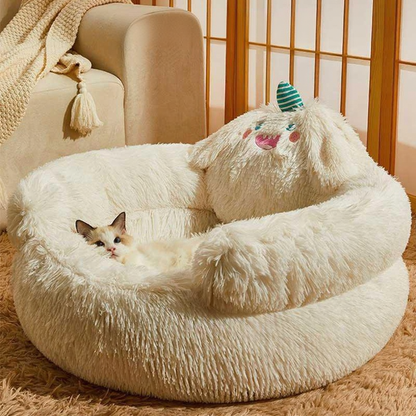 Catvera Fluffy Cat Sofa Bed - Image 20|||PROMPT|||Original clean product image