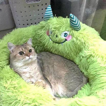 Catvera Fluffy Cat Sofa Bed - Image 24|||PROMPT|||Original clean product image