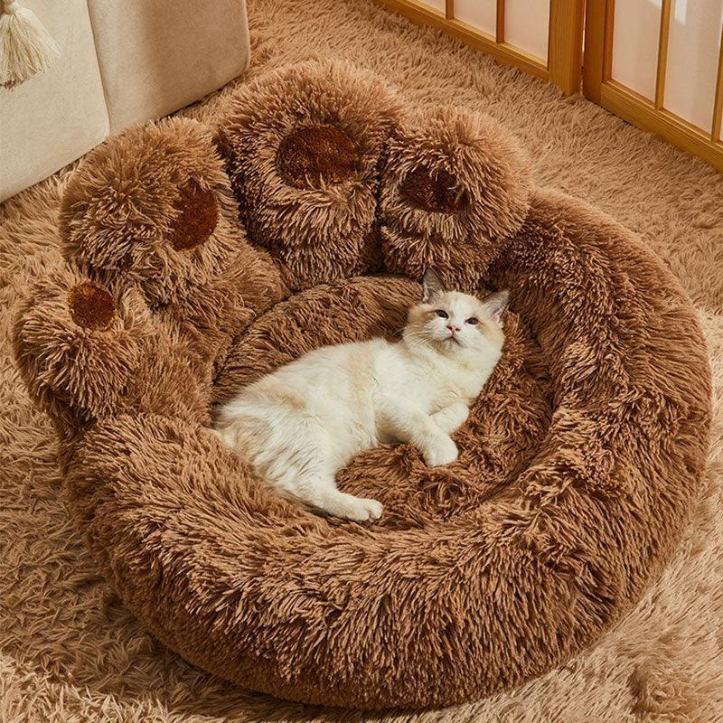 Catvera Fluffy Cat Sofa Bed - Image 5|||PROMPT|||Original clean product image