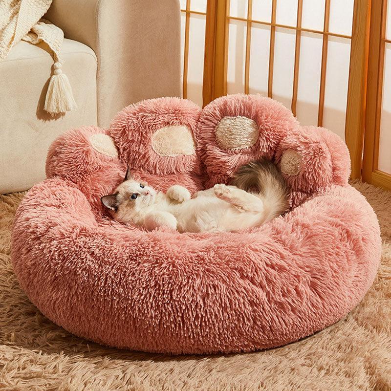 Catvera Fluffy Cat Sofa Bed - Image 8|||PROMPT|||Original clean product image